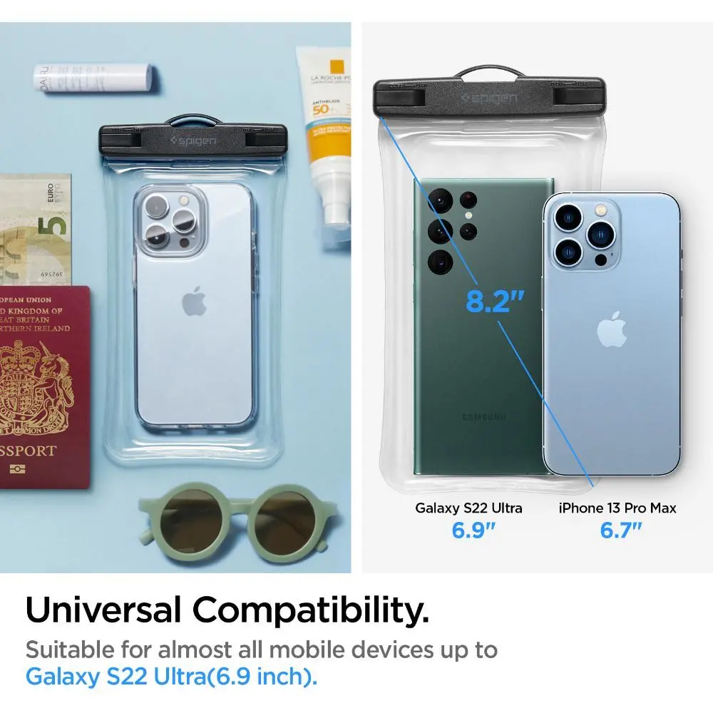 Spigen Universal Summer Series Aqua Shield A610 Bags And Sleeves - Clear 2