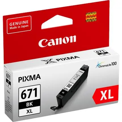 Canon Pixma Cli-671Xlbk Xl Printer Ink Cartridge (Black) 1