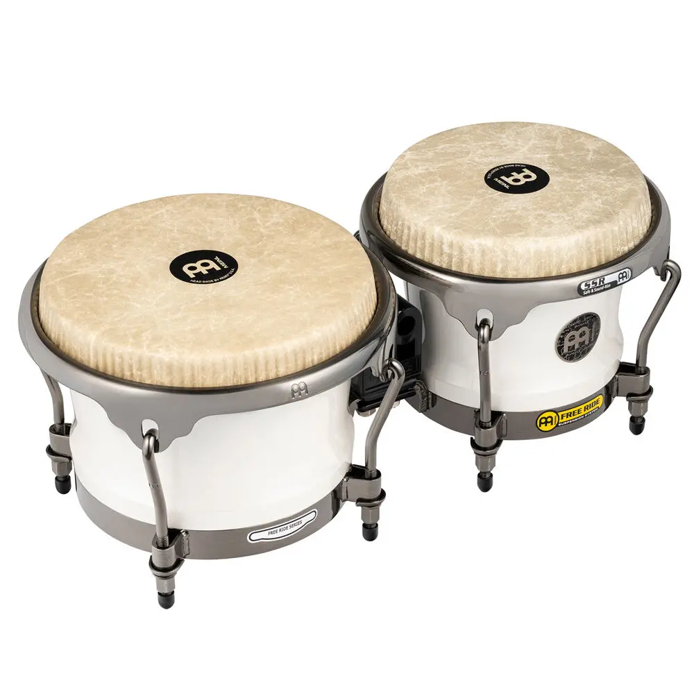 Meinl Roberto Serrano Signature Bongos 7 & 8 1/2 Inch Percussion Pure White 1