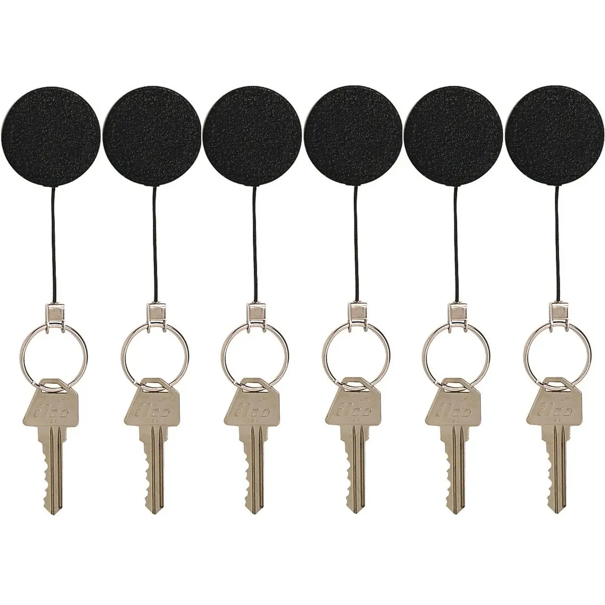 Rexel Retractable Key Holder Heavy Duty With Key Ring Hangsell 6 Pack 1