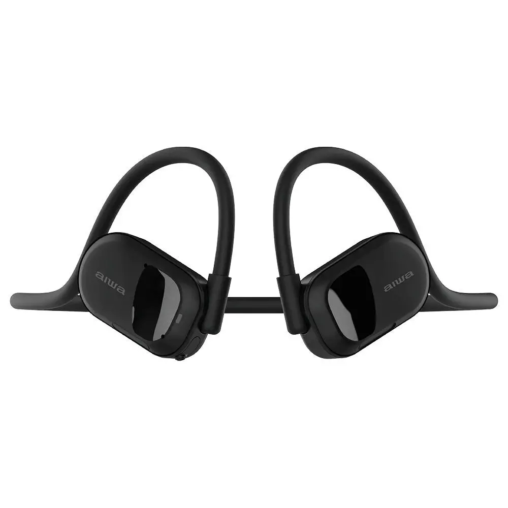 Aiwa Open-Ear Sports Bluetooth Wireless Usb-C Headphones With Mic (Black) 2