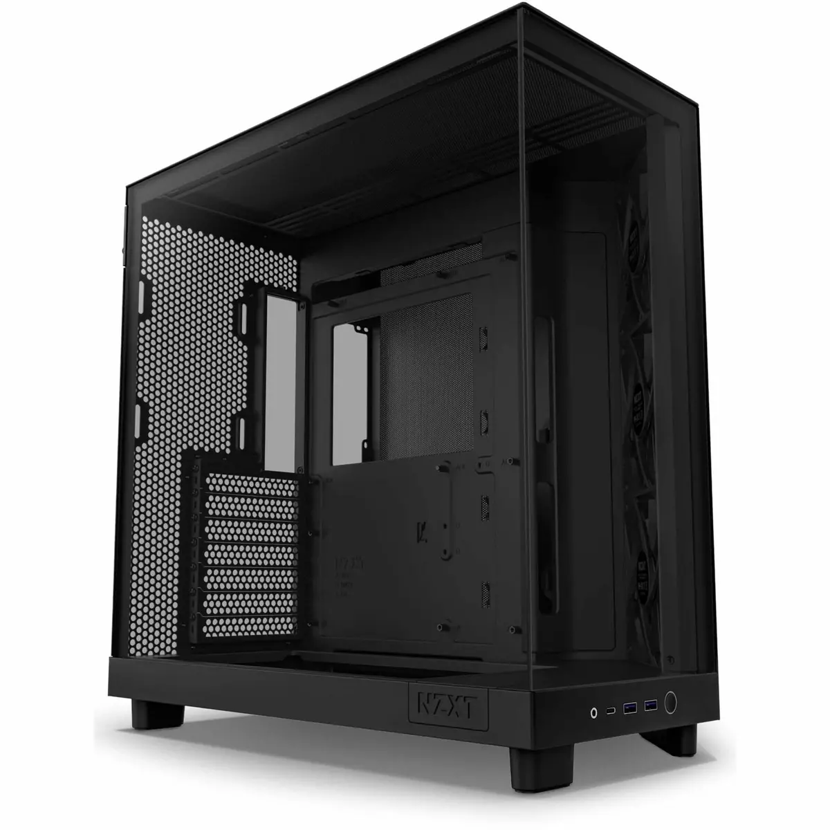 Nzxt H6 Flow Computer Case - Atx Motherboard Supported - Mid-Tower - Tempered Gl - 1