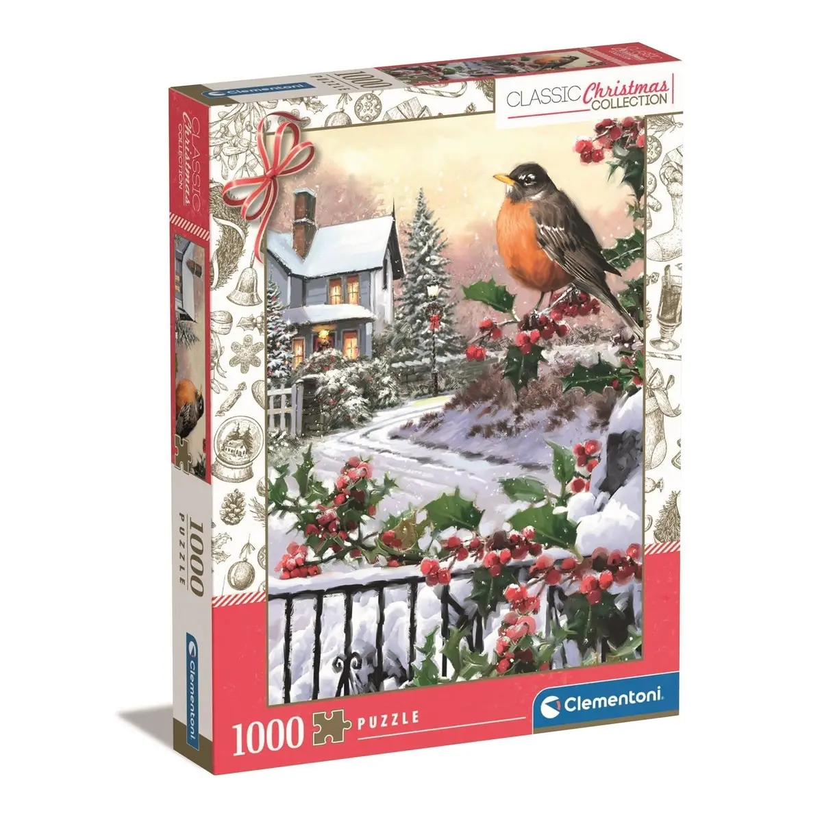 Clementoni Impossible Puzzle Robin And Holly Bushes 1,000-Pieces 1