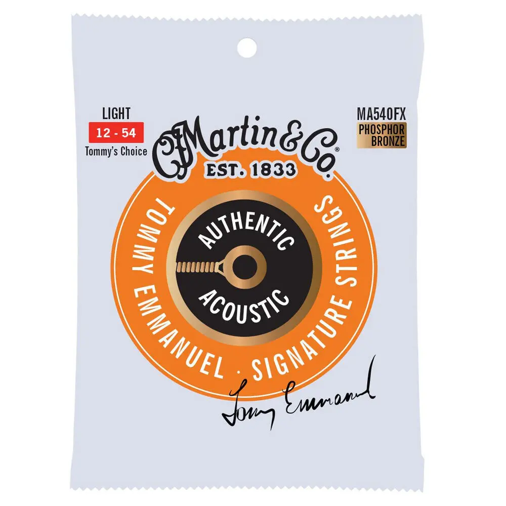 Martin Guitar Ma540fx Authentic Strings Flexible Core 92/8 Phosphor Light 1