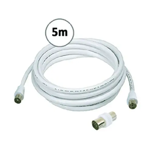 Sansai 5M Male To Male Antenna Flylead With Female Adaptor 2