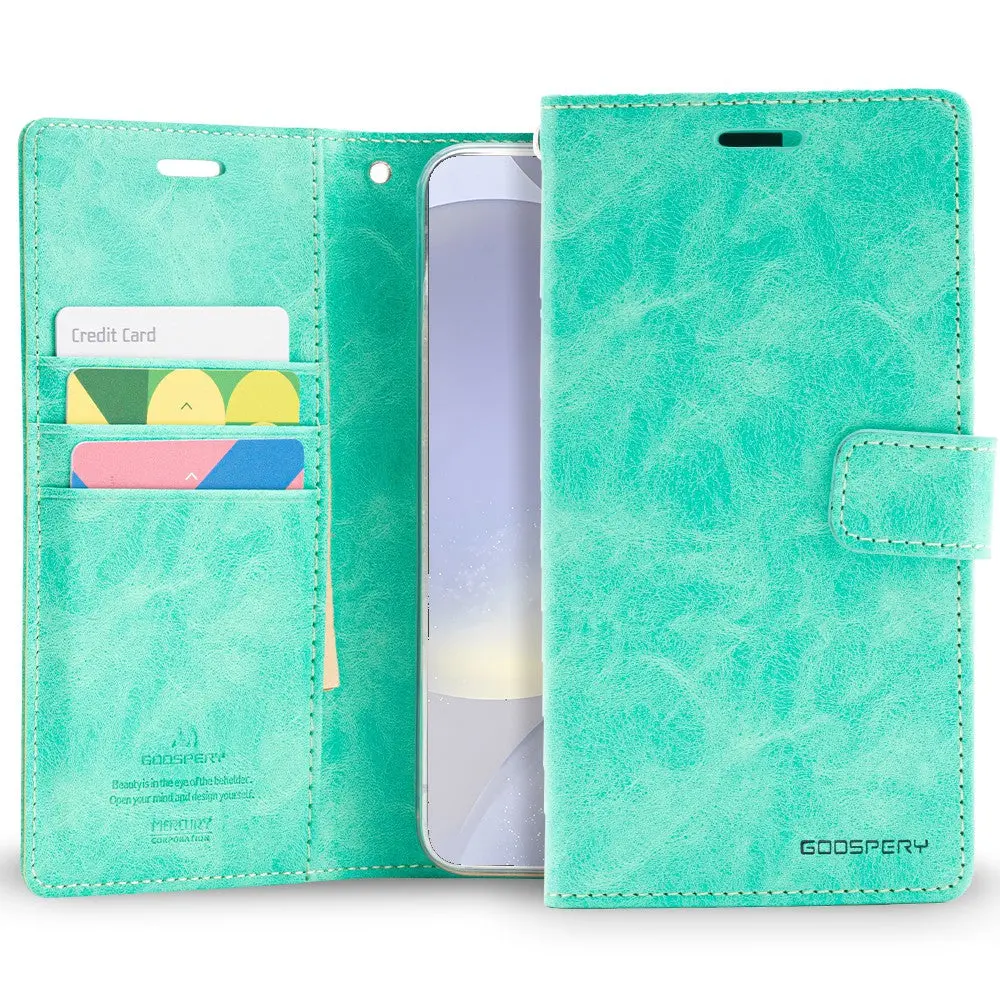Goospery Bluemoon Diary For Samsung Galaxy S24 Plus - Mint 1