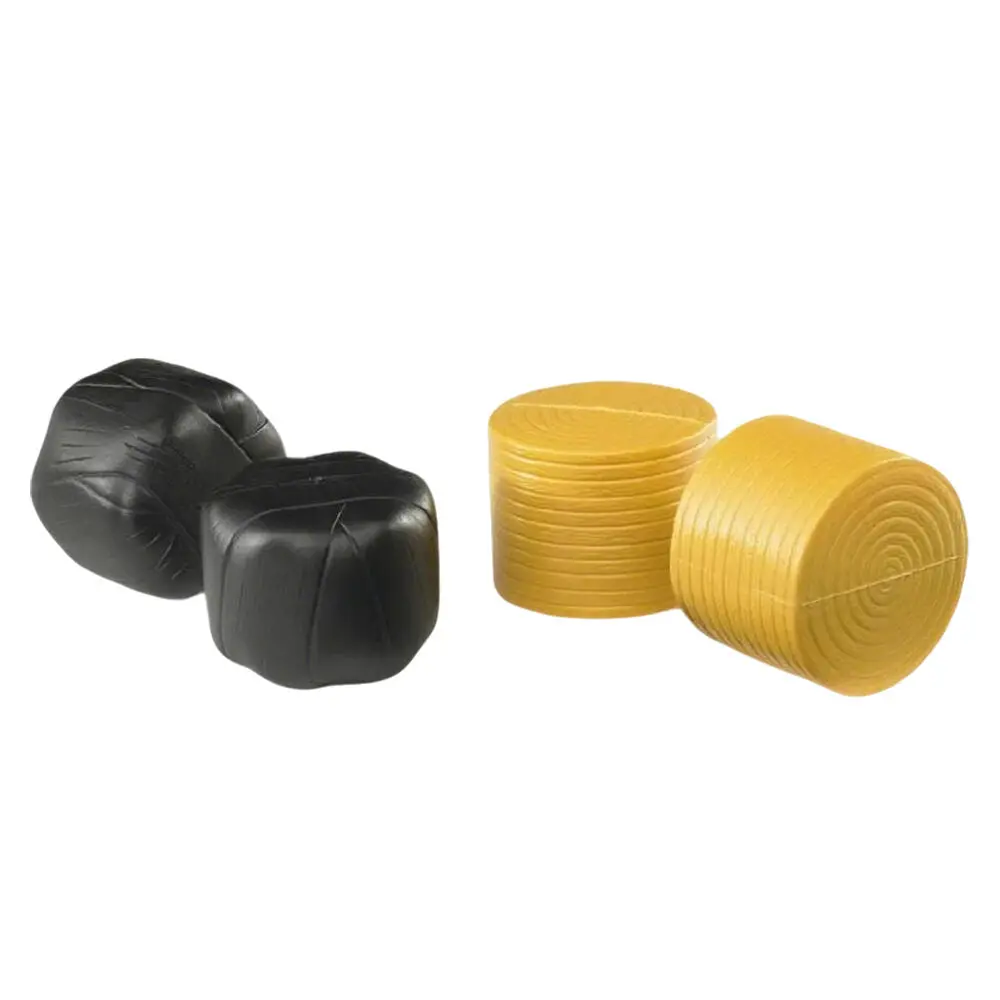 Bruder 4 Round Hay Bales Black Ochre Agriculture Model Toy Accessories 1