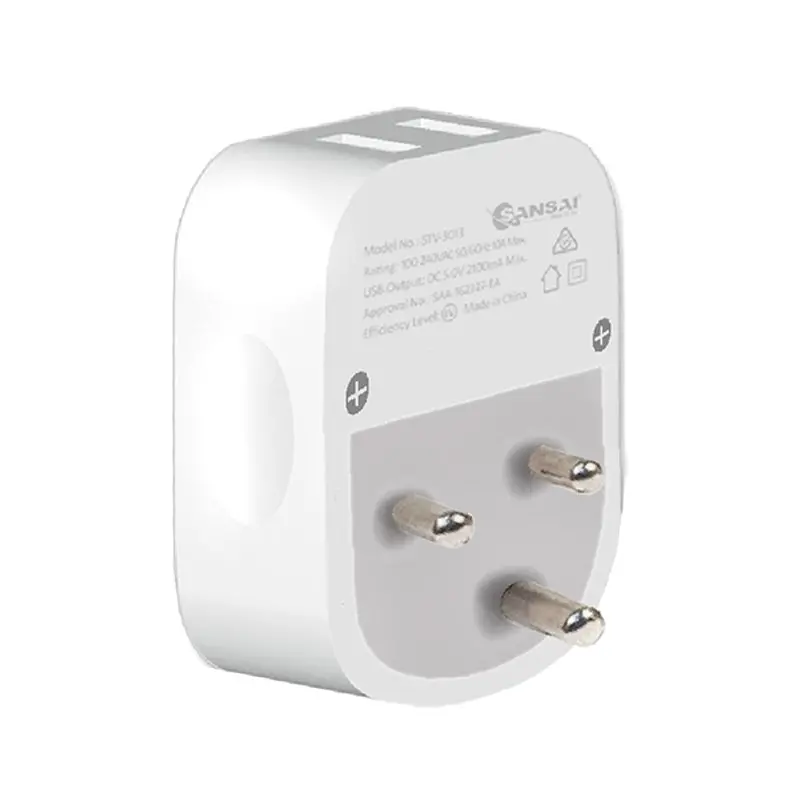 Sansai Travel Adaptor With Usb-C And Usb-A Port - Au/Za Region 1
