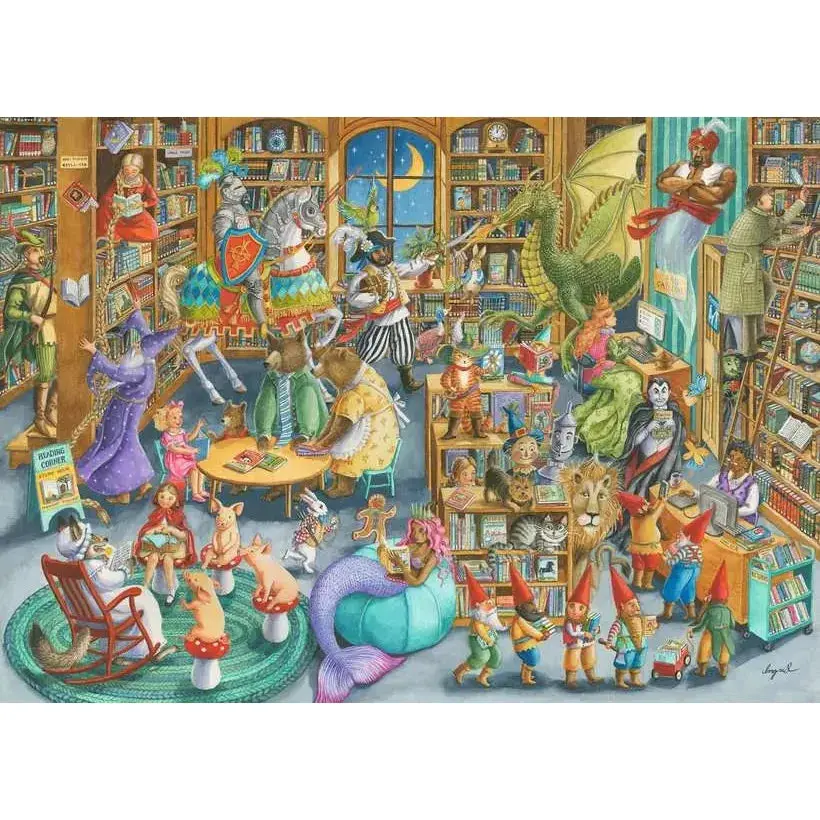 Ravensburger 1000Pc Midnight At The Library Puzzle 2