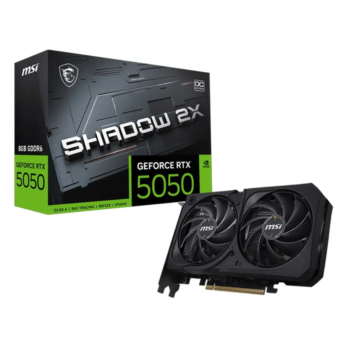 Msi Geforce Rtx 5050 8G Shadow 2X Oc Graphics Card 1