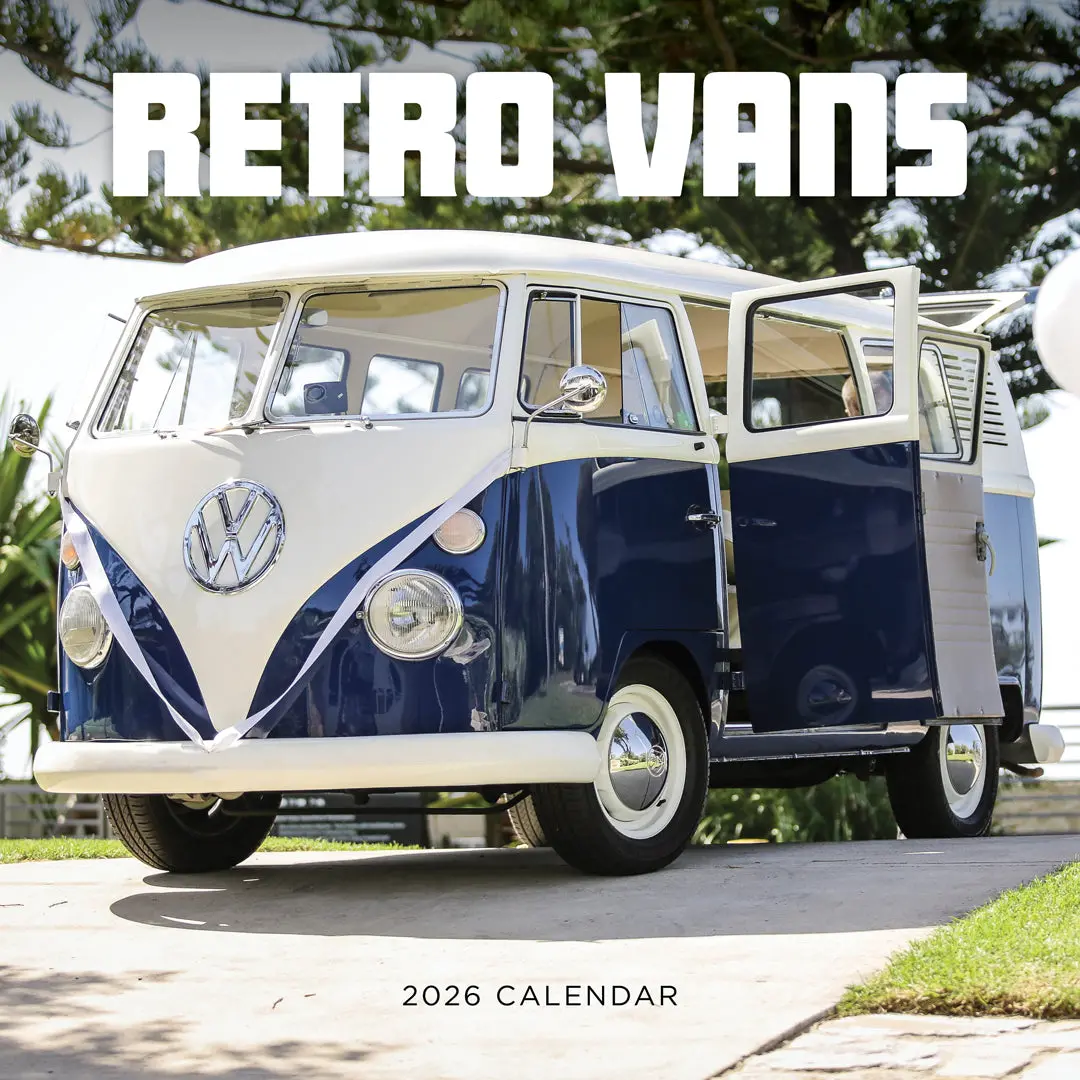 Paper Pocket Retro Vans 2026 Calendar 1