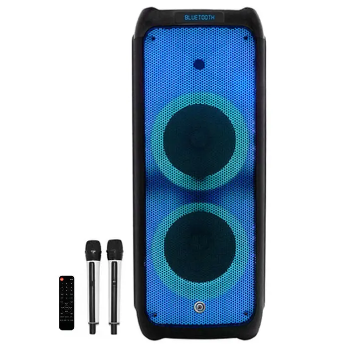 Pure Acoustics Amnesia 1200W Tws Bluetooth Speaker With 2 X Wireless Mics 1