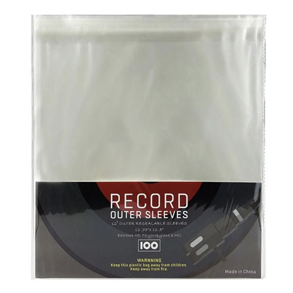 Silcron 50-Pack 12" Vinyl Record Protective Outer Sleeves 1