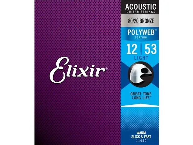 Elixir 11025 Acoustic Guitar Strings 12-53 1