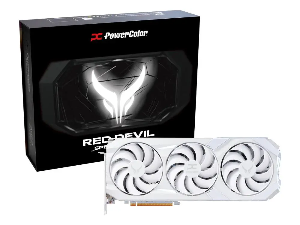 Powercolor Red Devil Radeon Rx 9070 Xt 16Gb Gddr6 Oc Graphics Card - White 1