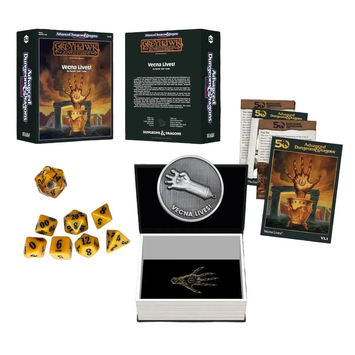 D&D Beadle & Grimm's Classic Module Collection Vecna Lives Dice & Accessories Set 1