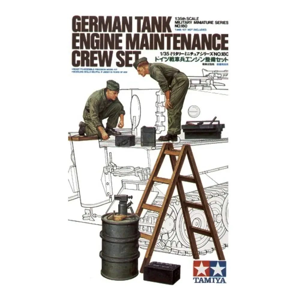 Tamiya 1/35 German Tank Engine Maintenance Crew 1