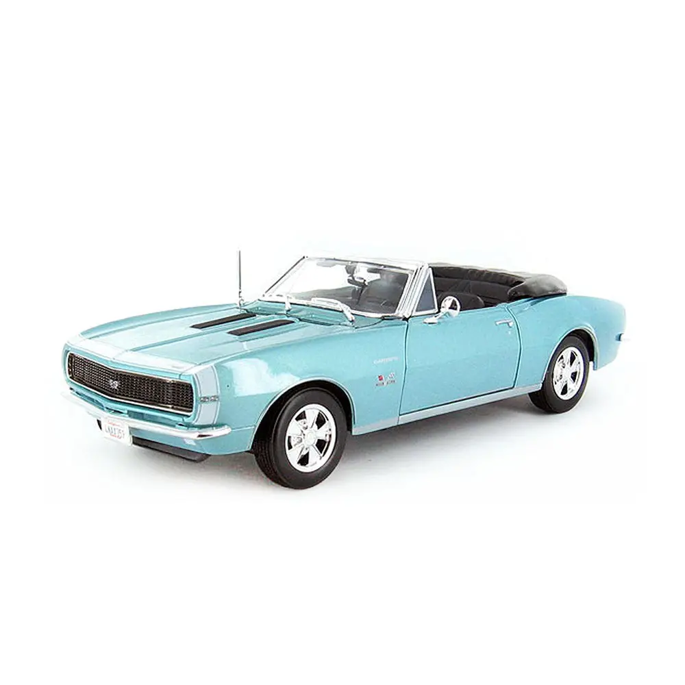 Maisto Licensed 1:18 Scale Chevrolet Camaro Ss 396 Convertible 1967 Diecast Model Car (Turquoise) 1