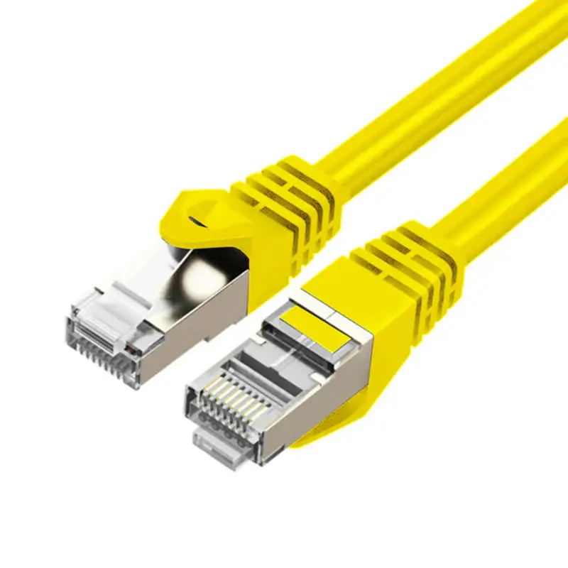 Cruxtec Rs7-005-Ye Cat7 10Gbe Sf/Ftp Triple Shielding Ethernet Cable Yellow 50Cm 1