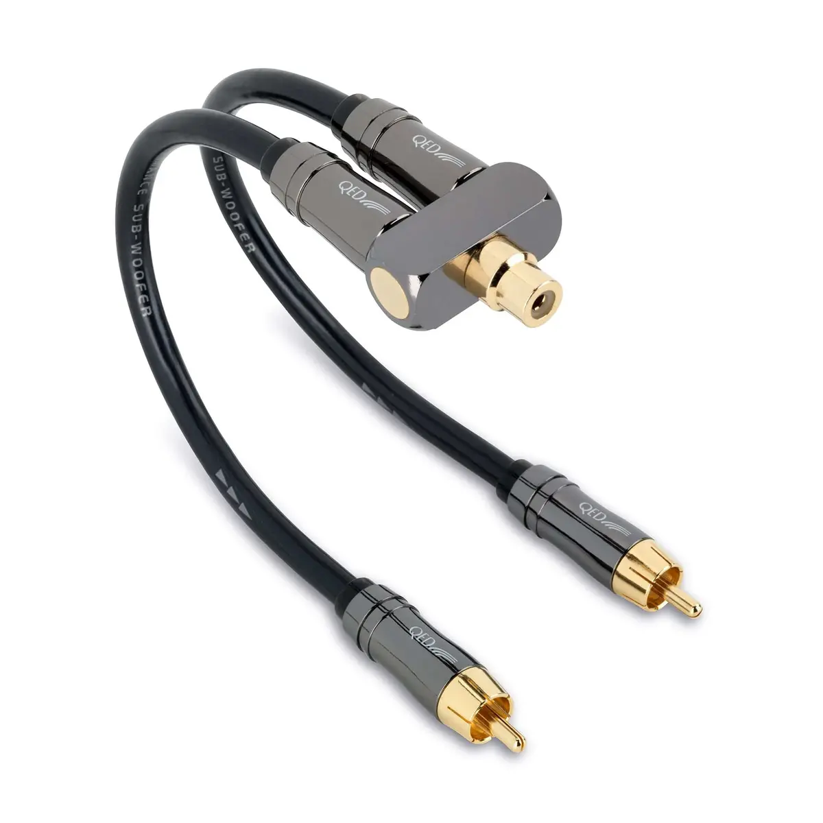 Qed Performance Subwoofer Y Adapter F/Rca To Dual M/Rca 1