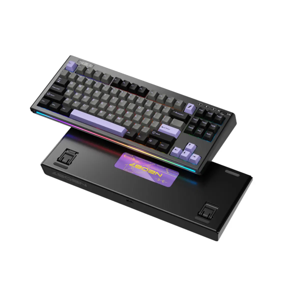 1St Player Neo87 Wireless 3 Mode Mechanical Keyboard - Midnight Violet 1
