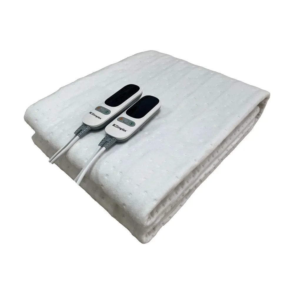 Dimplex Multi-Zone King Size Bed Fitted Electric Blanket Washable (White) 1