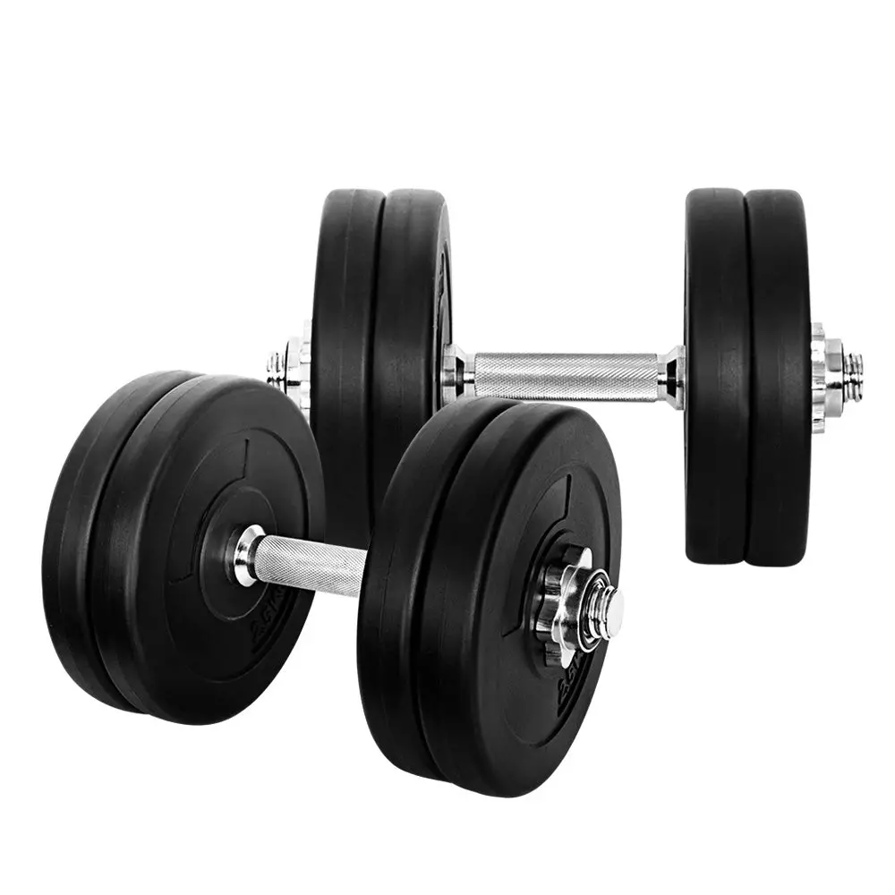 Everfit 25Kg Dumbbell Set Weight Plates Dumbbells Lifting Bench 1