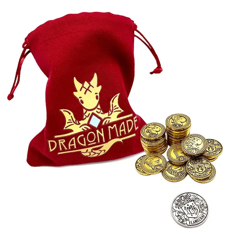 Lucky Duck Games Flamecraft New Metal Coins 1