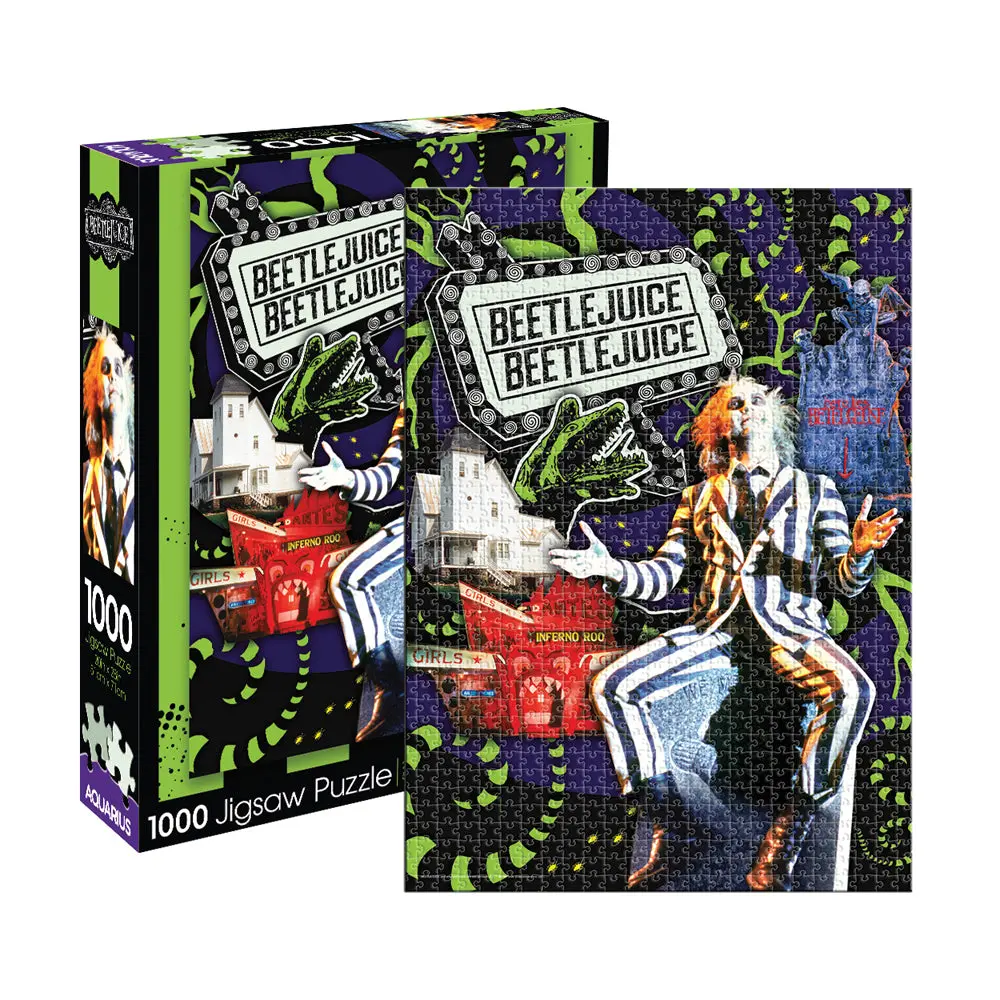 Aquarius  1000Pc Aquarius Beetlejuice Collage 51X71cm Jigsaw Puzzle 1