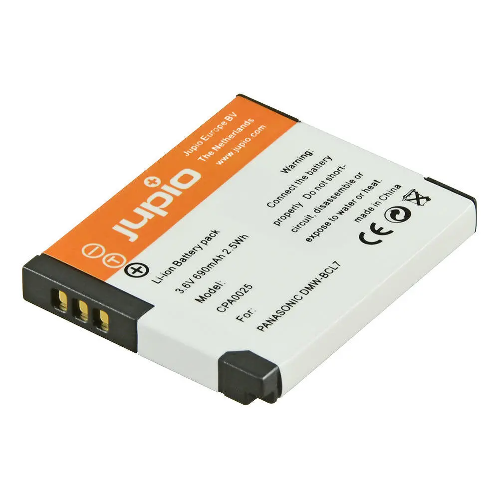 Jupio Li-Ion 3.6V 690Mah Rechargeable Battery For Panasonic Dmw-Bcl7 Camera 1