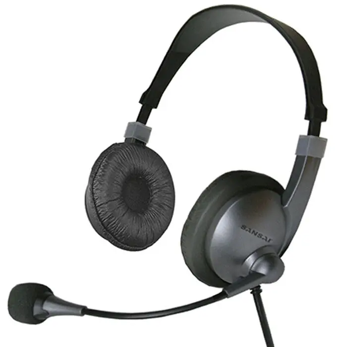 Sansai Usb On Ear Headset With Microphone (Black) 1
