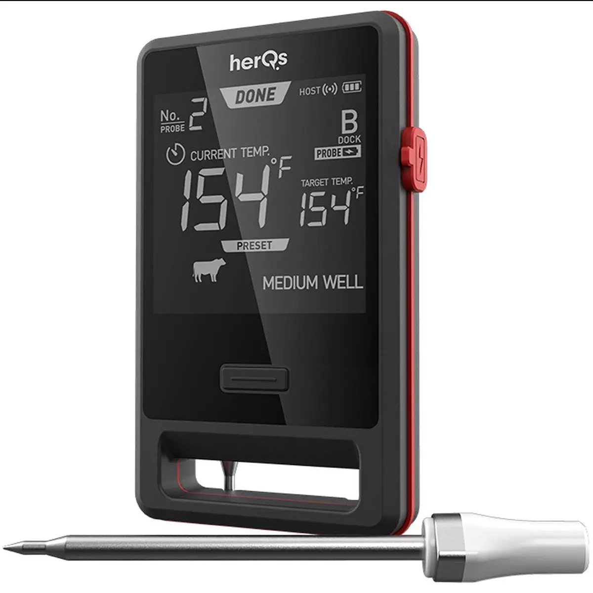 Herqs Pin Pro Herqs005 Wireless Smart Meat Thermometer 1