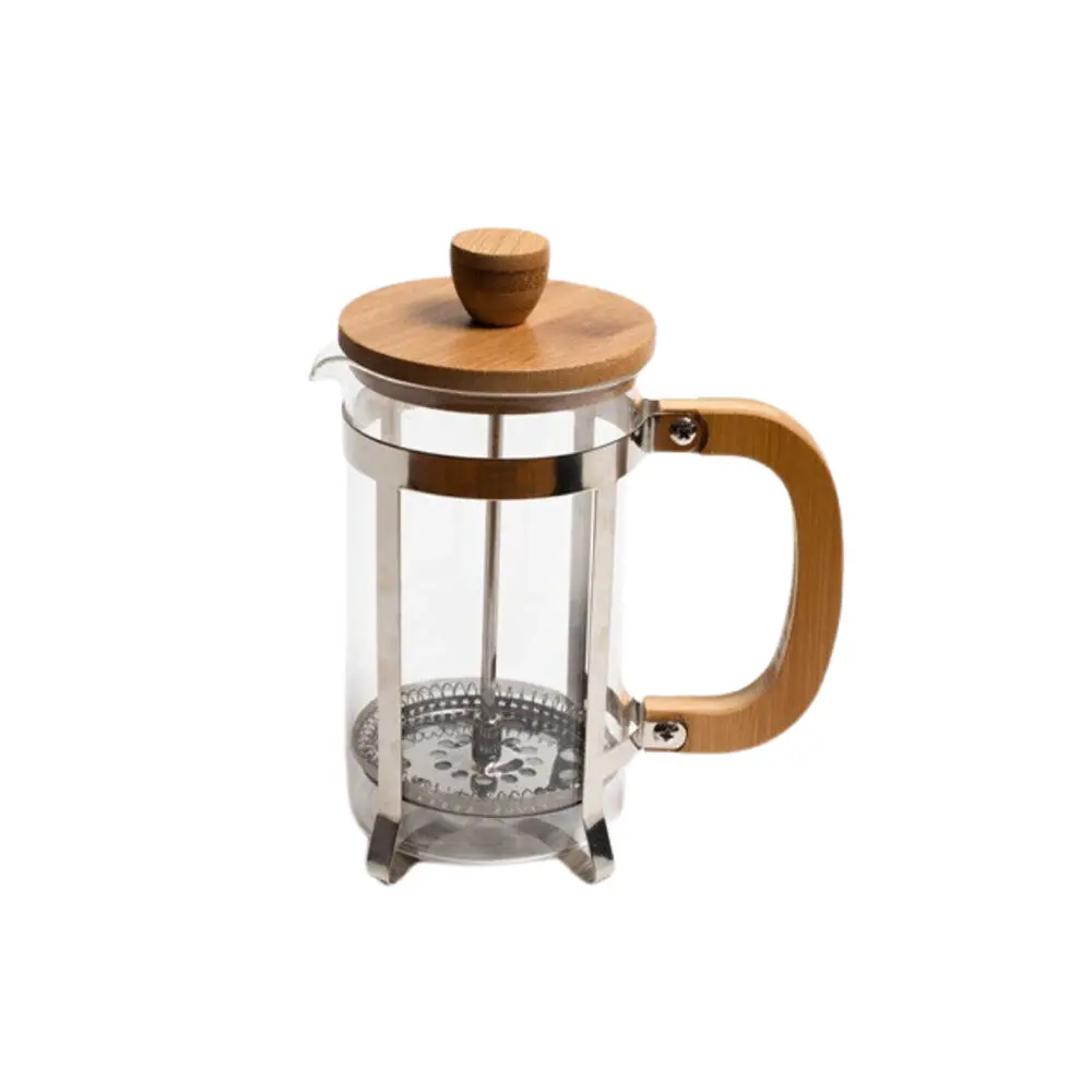 Coffee Culture Bamboo/Glass French Travel Tea/Coffee Press/Plunger (600Ml) 1
