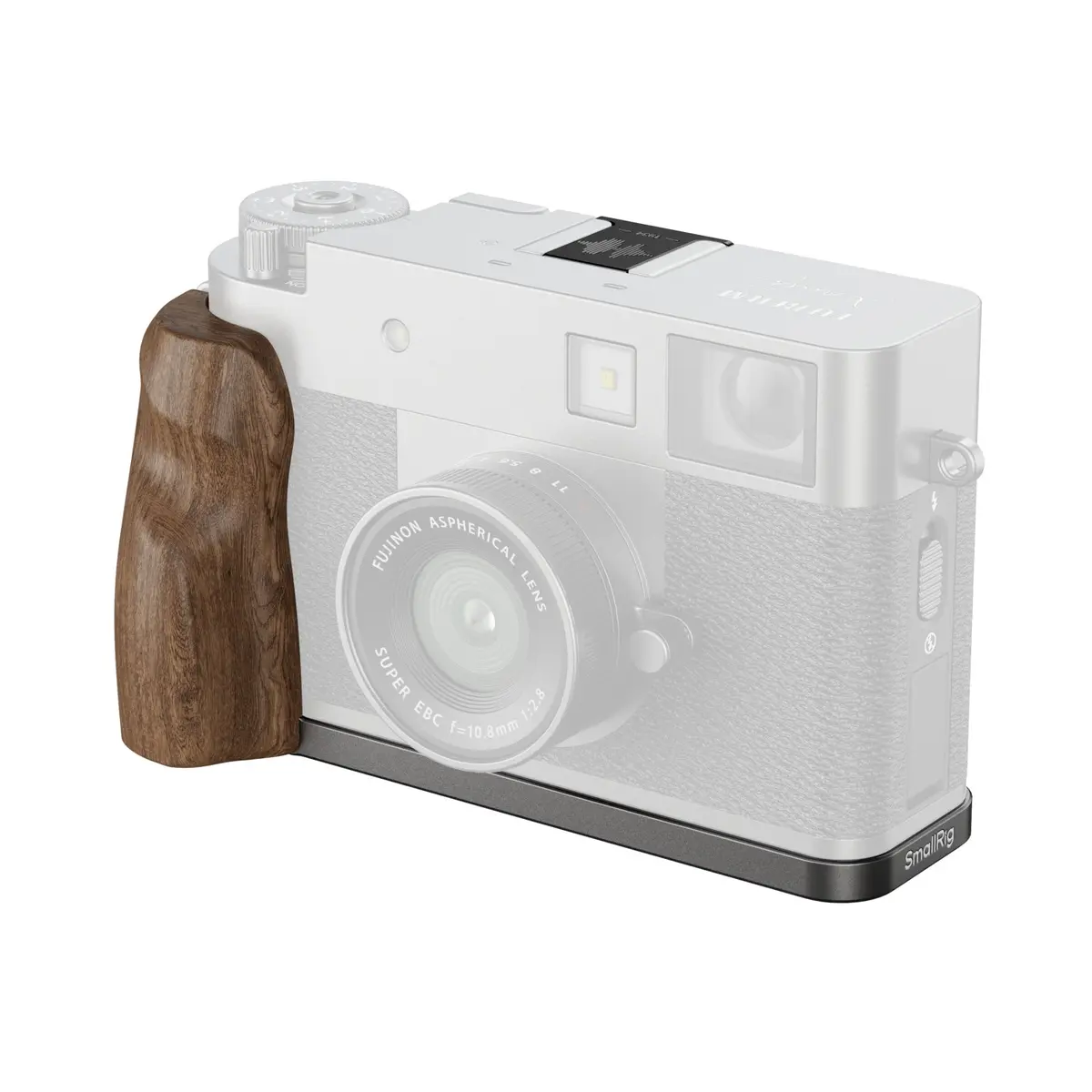 Smallrig L-Shaped Mount Plate With Wooden Handle For Fujifilm X Half (Charcoal Silver) 5394 1