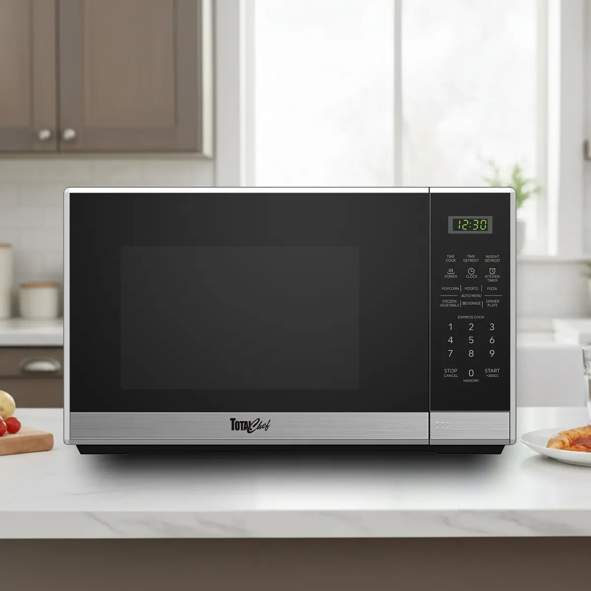 Total Chef 1100W Microwave Oven 34L Black 2