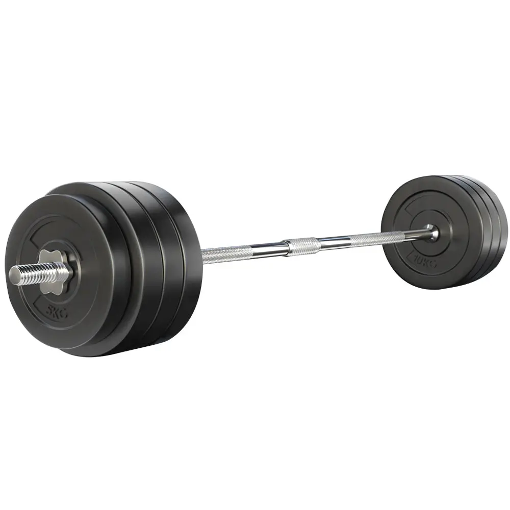 Everfit 78Kg Barbell Set Weight Plates Bar Lifting Bench 168Cm 1