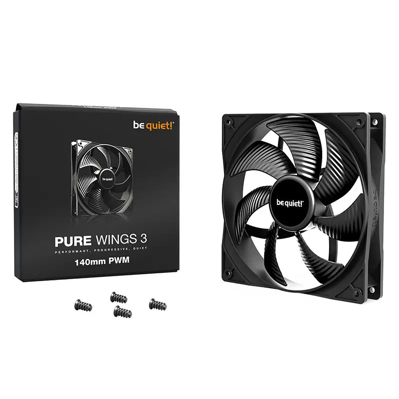 Be Quiet! Pure Wings 3 140Mm Pwm Fan - Black (Bl108) 1