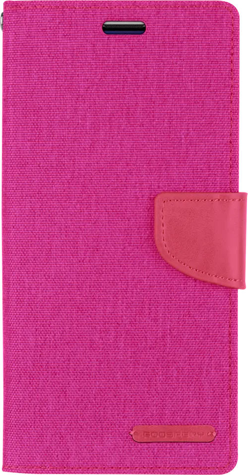 Goospery Canvas Diary For Iphone 13 - Pink 1