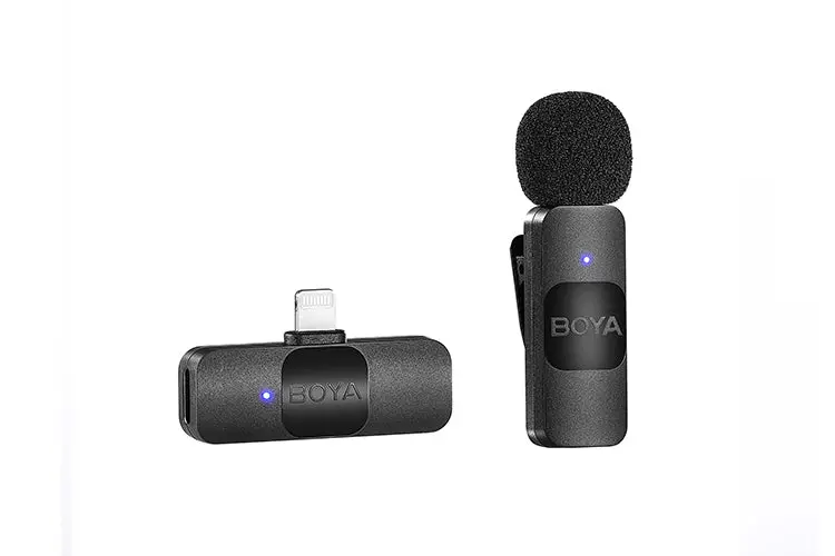 Boya By-V1 Wireless Lavalier Clip-On Microphone For Iphone & Ipad 1