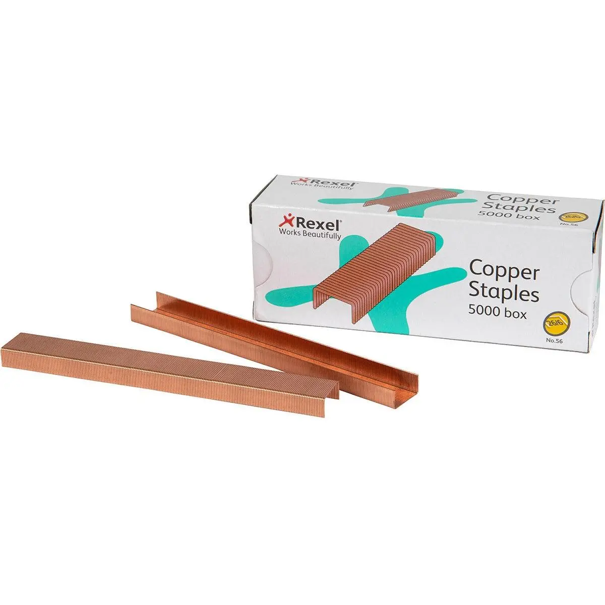 Rexel Copper Staples No.56 26/6 Pack 5000 Box 1