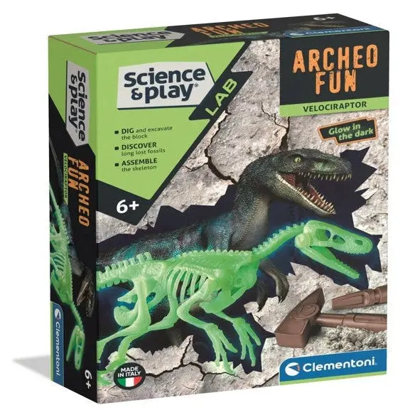 Clementoni Science & Play Dig Kit - Velocaraptor Toy 1