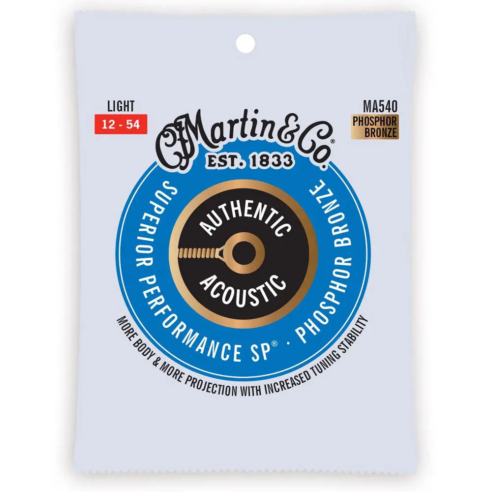 Martin Guitar Ma540 Authentic Instrument String 92/8 Phosphor Bronze Light 1