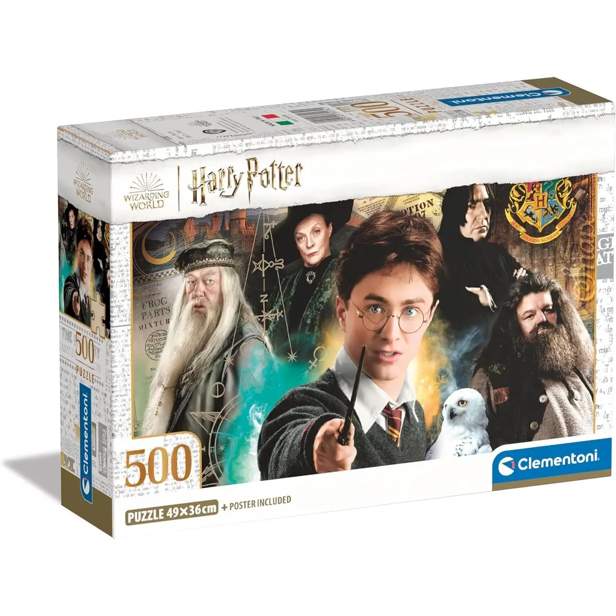 Clementoni Puzzle Harry Potter Design 1 Poster Included 500 Pieces 1