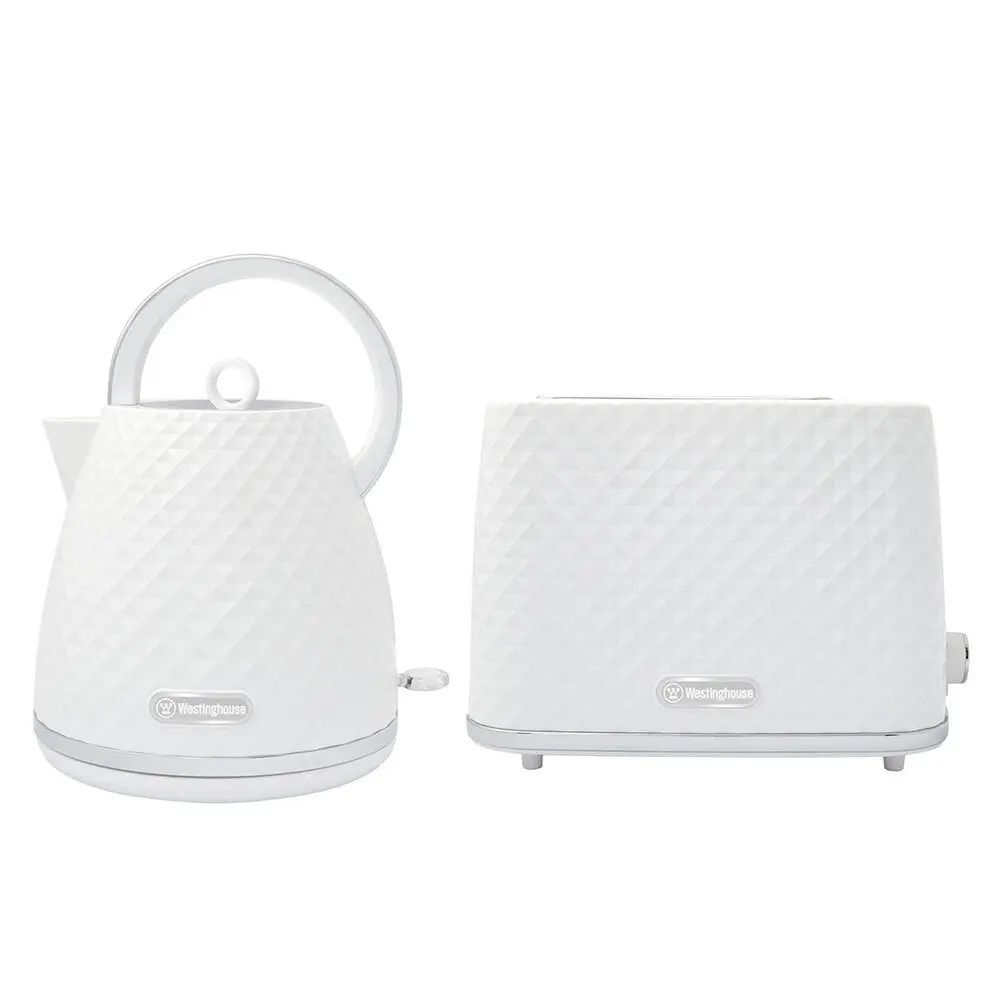 Westinghouse 1.7L Kettle & Toaster Pack (White) 2