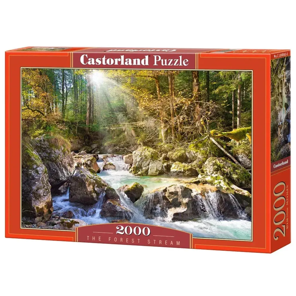 Castorland 2000-Pieces The Forest Stream Puzzle 1