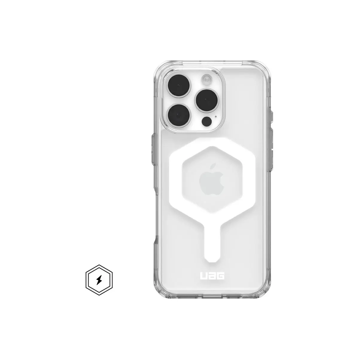 Uag Plyo Magsafe Case For Iphone 16 Pro - Ice/White 1