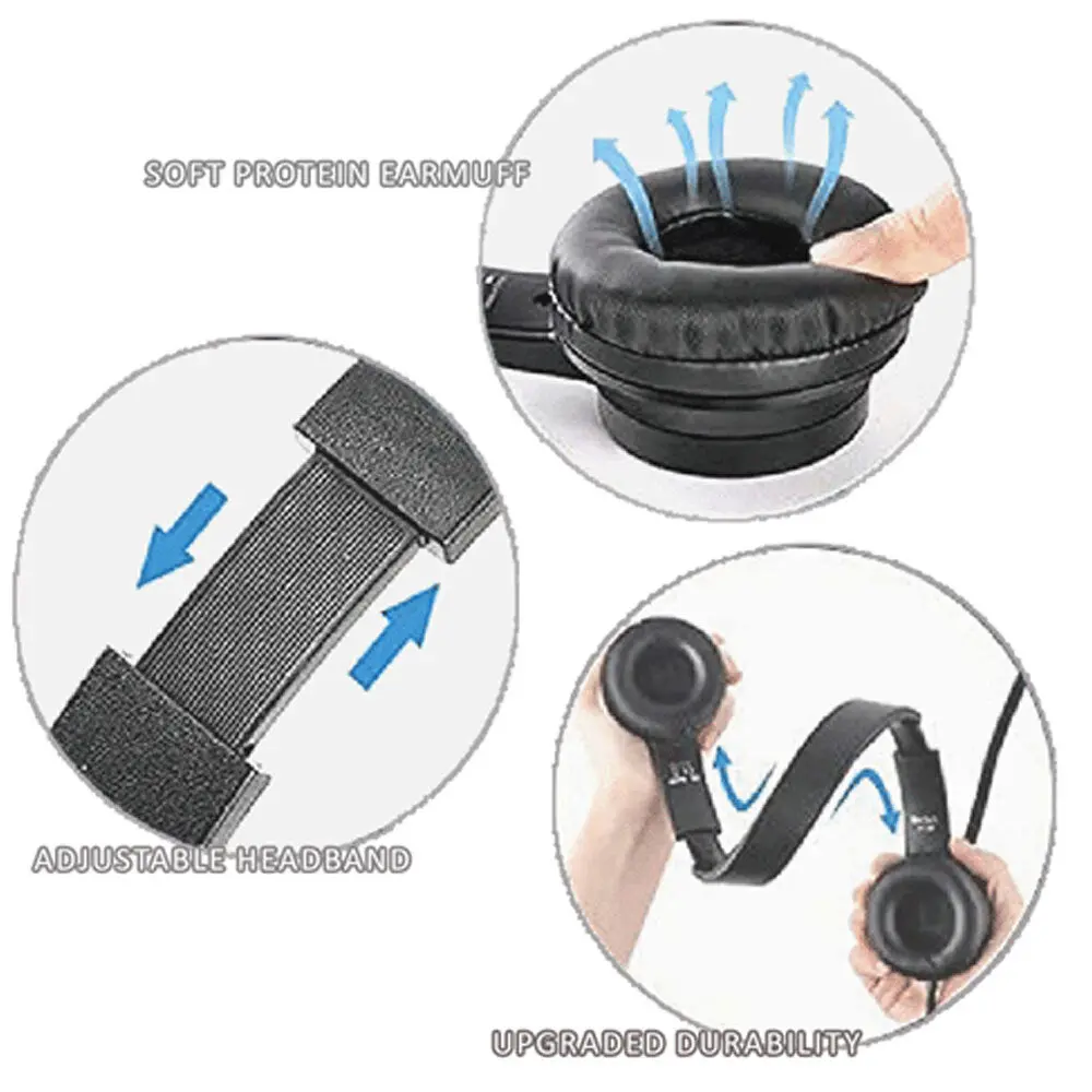 Sansai Usb On Ear Headset With Microphone (Black) 2