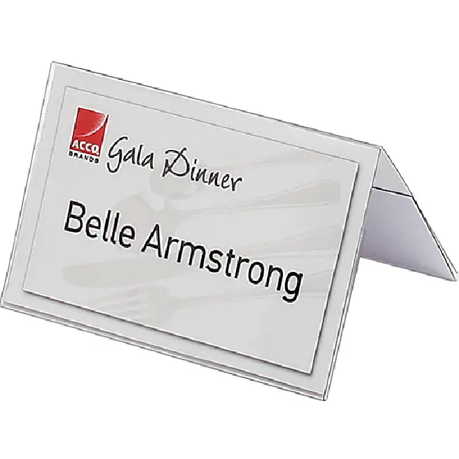 Rexel Name Plates Small 92X56mm Meetings Conferences Pack 50 1