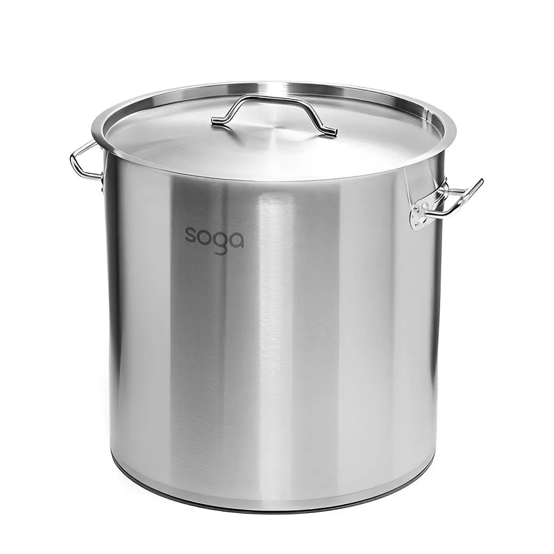 Soga Top Grade Stainless Steel Stockpot 25L 18/10 1