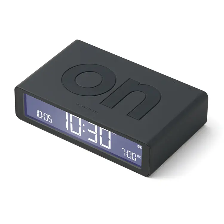 Lexon Flip Classic Reversible Alarm Clock (Grey) 1